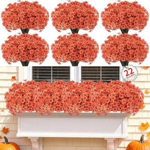 POWBRACE 22 Pack Artificial Fall Flowers