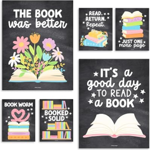 Reading Posters for Classroom Elementary and Library Decor – Reading Corner