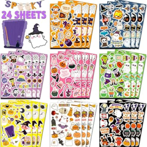 HSHFAMIIY Halloween Stickers for Kids