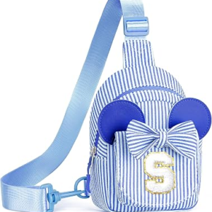 QLOVEA Personalized Initial Sling Crossbody Bag