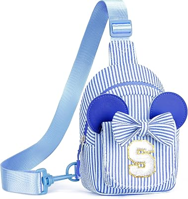 QLOVEA Personalized Initial Sling Crossbody Bag