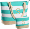 YOOLIFE Initial Beach Bag & Makeup Bag
