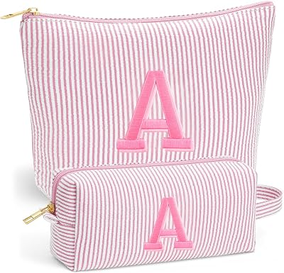 FOHUFO Personalized Makeup Bag Set