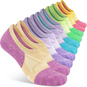 Compression No Show Athletic Womens Socks Running Cushioned 5-6 Pairs