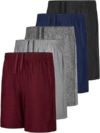 QWE 5 Pack Boys Athletic Shorts