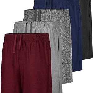 QWE 5 Pack Boys Athletic Shorts