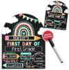 My First Day of School Sign with Marker -11″x14″ Double-sided & Reusable Back to School Sign Board and Photo Prop for First and Last Day, Kindergarten PreK Preschool Chalkboard Back to School Supplies