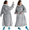 Bedsure Wearable Sherpa Blanket Hoodie