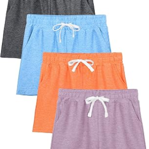 JORHIG 4-5 Pack Girls Shorts