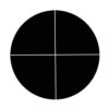 937 Negative Optical Glass Microscope Slide Dark Field Bright line Cross Chrome Microscope Reticle Eyepiece Reticle