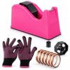 9pcs Heat Tape Dispenser Set Pink Heat Transfer Tape Dispenser