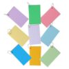 9pcs Lined Index Cards with Ring and Holes, Portable Paper Note Cards
