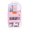 9Piece Geometry Compasses and Ruler Set for Students, A
