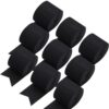 9 Rolls Black Crepe Paper Streamers 1.77" x82 Ft Black Birthday Decorations