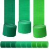 9 Rolls Green Streamers Crepe Paper Streamers Green Birthday Decorations