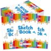 9 x 12 Inch Sketch Book, 24‑Pack 20‑Sheet Drawing Pads for Kids