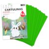 A4 Green 185g Cardstock Paper for Crafts, Scrapbooking, Inkjet and Laser Printers, School and Teaching - SIDI (Green, 25h)