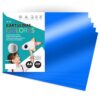 A4 Metallic Card 230gsm Large Card Sheets Coloured Card for Creative Hobbies Art Projects and Decorations Glossy Effect · m-office (25 Sheets, Blue)