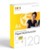 A4 Paper 120 g, Printer Paper for Laser and Inkjet Printers, White Paper for Printing, Writing or Drawing, DIN A4 210 x 297 mm, Paper Package for Office and Home - SIDI (120 g, 250 Sheets)
