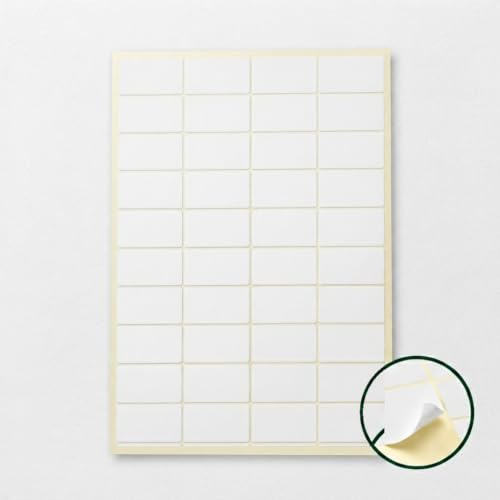 A4 Printable Label Sheets, 100 Sheets (4000 Labels), 40 Labels Per Sheet, Jam-Resistant Label Paper for Laser & Inkjet Printers, Warehouse Inventory, Carton, Shelf & Barcode Labels