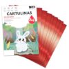 A4 Red Metallized Card 230g Card with Reflective Gloss for Crafts, Scrapbooking, Inkjet and Laser Printers, School and Teaching - SIDI (Metallic Red, 25h)