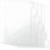 A5 Binder Dividers, 6 Binders Divider, 6Pcs Binders Dividers with Tabs, 6 Holes Binder Divider Index, Insertable Plastic Index Dividersheets, A5 Planner Dividerindex Page for Notebook Memo