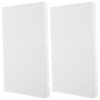 A5 Notebook Dividers PP Binder Tabs for Quick Reference White