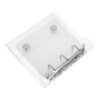 A8 Mini Three Ring Binder Cover with Snap Button Closure