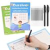 AALGO Grooved Cursive Handwriting Workbook, Learn Cursive Workbook for Kids Ages 8–12