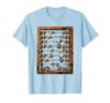 Abacus Planet Orbit Solar System Space Design T-Shirt, Men, Baby Blue, X-Large