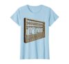 Abacus Question Mark College Math Curiosity Tee T-Shirt, Women, Baby Blue, X-Large
