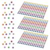 Abaodam 20pcs Colorful Glitter Star Stickers for Scrapbooking and Classroom Reward System, Self-Adhesive Paper Decals with Glossy Finish, Five-Pointed Star Shape, Easy Application