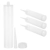 Abaodam 4 Pcs Empty Glue Bottles 300ml Plastic Refillable Dispenser with Leakproof Cap for Controlled Application Lightweight Glue Bottles for Crafting and Travel Use