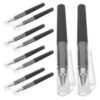Abaodam 50pcs Mini Black Gel Ink Pen 0.5mm Pocket Size for Notes