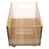 Abaodam Beige Rolling File Organizer Storage Cart with Wheels for Office