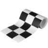 Abaodam Checkered Wall Decals Border Strip for Bulletin Boards and Furniture, PVC Material with Resilient Durability and Convenient Detachment, for Home Decor in Bathroom, Kitchen,