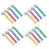 Abaodam Soccer Ruler Lightweight Design Random Color Wooden 20pcs 18cm with Rounded Edges and Accurate Measurement for Classroom Prize and Back to School Supplies for Students