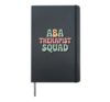 ABA Therapist Squad Autism Awareness Retro Special Education Hardcover Journal, Black