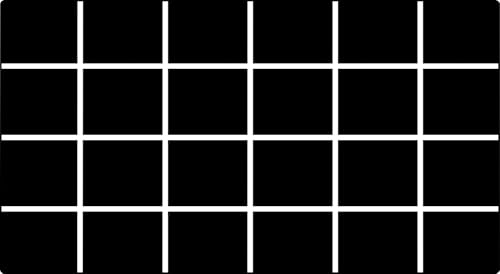 ABCarpet Large Classroom Rug 7'6" x 13'1" with 24 Seating Spots - Black & White Grid Carpet for Preschool, Kindergarten, Daycare - Non-Slip, Stain Resistant, Washable Nylon Circle Time Rug