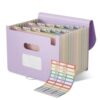 ABC life 12-Pocket Expandable Accordion File Organizer, A4/Letter Size