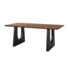 ABHNUGFS Study Writing Table PC Desks Wooden Table Walnut Color Living Room Large Long Desk Dining Work Conference Office(140 * 70 * 75cm)