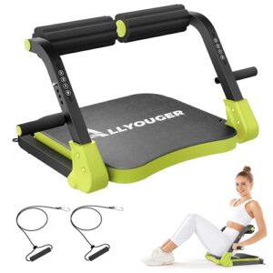 Ab Machine,with 3 Resistance Levels and Removable Auxiliary Handle