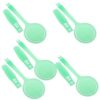 ABOOFAN 5pcs Versatile Cotton Pad Clip for Beauty with Replaceable Cotton Pads and Plastic Clip Type, Enhanced Absorption Face Tools for Skincare and Facial Care