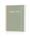 Academic Planner 2026-2027 - Undated Student Planner, 5.8" x 8.5", Green