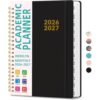 Academic Planner 2026-2027 Monthly Weekly Calendar Hardcover，Black