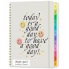 Academic Planner 2026-2027, Weekly and Monthly Planner July 2026 - June 2027, Floral Hardcover Planner with Tabs, A5 (6.3" x 8.5") Student Teacher Agenda Book, School & Office Supplies (Good Day)