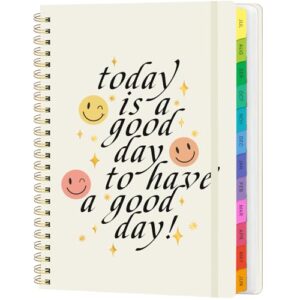 Academic Planner 2026–2027, Weekly & Monthly Calendar Planner, July 2026 – July 2027, Hardcover A5 (6.3" x 8.5") Agenda with Tabs, School Planner for Students & Teachers, Smiley Face