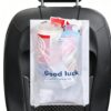 Accmor 50 Count Recycled Disposable Car Trash Bags, Leakproof, Smellproof Hanging Garbage Bags for Car, Truck, SUV & Ride-Share, White