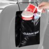 Accmor Disposable Car Trash Bags, 50 Count Recycled Hanging Garbage Bag for Automotive, Truck, SUV, Leakproof, Smellproof, Black