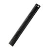 Accuracy Aluminum Straight Edges Ruler for School Use, Black 30CM